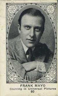 1921 American Caramel Movie Stars (E123) #80 Frank Mayo Front