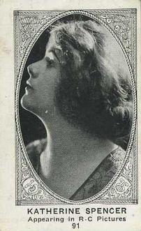 1921 American Caramel Movie Stars (E123) #91 Katherine Spencer Front