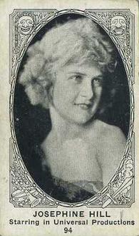 1921 American Caramel Movie Stars (E123) #94 Josephine Hill Front