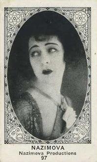 1921 American Caramel Movie Stars (E123) #97 Alla Nazimova Front