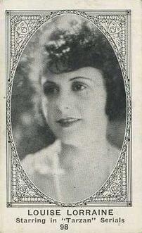 1921 American Caramel Movie Stars (E123) #98 Louise Lorraine Front