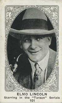 1921 American Caramel Movie Stars (E123) #101 Elmo Lincoln Front
