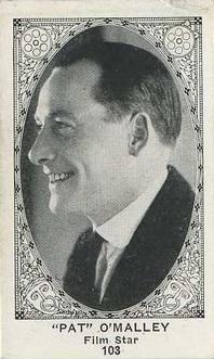 1921 American Caramel Movie Stars (E123) #103 Pat O'Malley Front