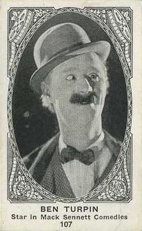 1921 American Caramel Movie Stars (E123) #107 Ben Turpin Front