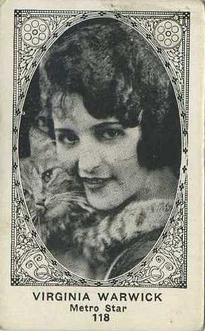 1921 American Caramel Movie Stars (E123) #118 Virginia Warwick Front