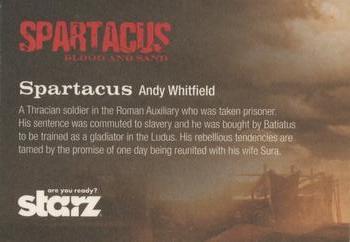 2009 Starz Spartacus: Blood and Sand #NNO Spartacus - Andy Whitfield Back