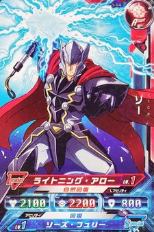2014 Bandai Marvel Disk Wars: The Avengers Soul Royale #AV1-14 Thor Front