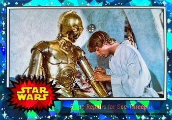2022 Topps Chrome Sapphire Edition Star Wars #27 Some Repairs for See-Threepio Front