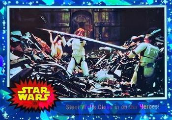 2022 Topps Chrome Sapphire Edition Star Wars #39 Steel Walls Close in on Our Heroes! Front
