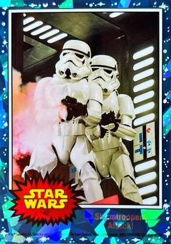 2022 Topps Chrome Sapphire Edition Star Wars #42 Stormtroopers Attack! Front