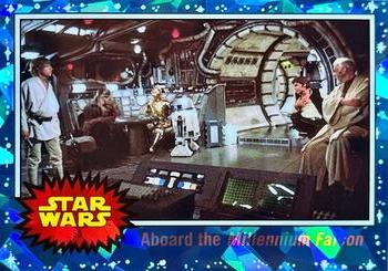 2022 Topps Chrome Sapphire Edition Star Wars #83 Aboard the Millennium Falcon Front