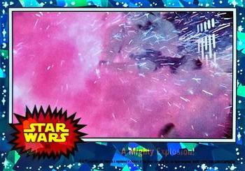 2022 Topps Chrome Sapphire Edition Star Wars #86 A Mighty Explosion! Front