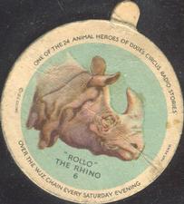 1930 Animal Heroes of Dixie’s Circus Radio Stories (F1) #6 “Rollo” the Rhino Front