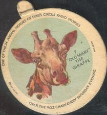 1930 Animal Heroes of Dixie’s Circus Radio Stories (F1) #7 “Old Mary” the Giraffe Front