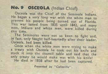 1960 Colinville Prairie Pioneers #9 Osceola Back