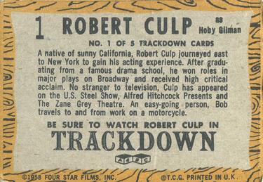 1958 A&BC TV Westerns #1 Robert Culp as Hoby Gilman Back