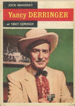 1958 A&BC TV Westerns #18 Jock Mahoney as Yancy Derringer Front
