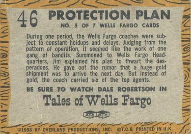 1958 A&BC TV Westerns #46 Protection Plan Back