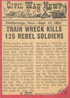 1965 A&BC Civil War News (English) #53 Train of Doom Back