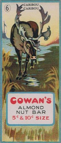 1920 Cowan’s Chocolates Animals (V2) #6 Caribou Front