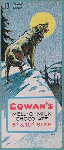 1920 Cowan’s Chocolates Animals (V2) #10 Wolf Front