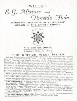 1930 Wills's The British Empire #3 The British West Indies Back