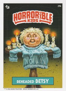 2022 The Horrorible Kids Series 1-3 Reprint #29b Beheaded Betsy Front
