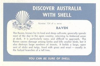 1959 Shell Project Cards; Series 3, Birds #124 Raven Back