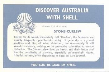 1959 Shell Project Cards; Series 3, Birds #125 Stone-Curlew Back