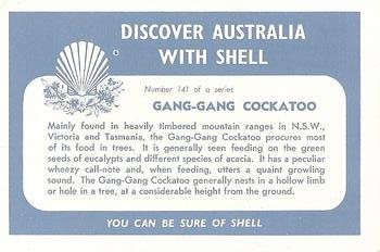 1959 Shell Project Cards; Series 3, Birds #141 Gang-Gang Cockatoo Back