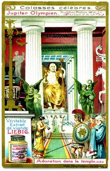 1906 Liebig Beroemde standbeelden (Famous Statues) (Belgian Text) (F846, S847) #NNO Jupiter Front