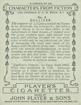 1933 Player’s Characters From Fiction #8 Gulliver Back