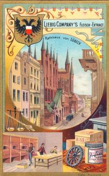 1896 Liebig Deutsche Rathäuser (German Town Halls) (German Text) (F487, S487) #NNO Lubeck Front