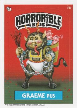 2022 The Horrorible Kids Series 4 Reprint #52a Graeme Pus Front