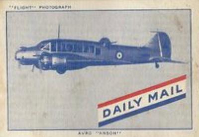 1942 Daily Mail Airplanes - Skyways #NNO Avro-Anson Front