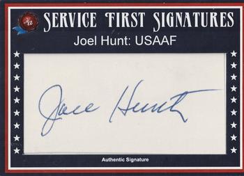 2021 Historic Autographs 1945 The End of WWII - Service First Autographs #NNO O. J. Joel Hunt Front