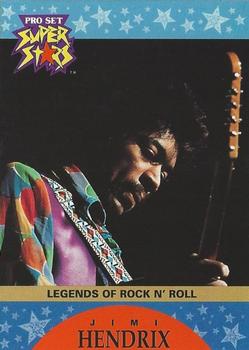 1991 Pro Set SuperStars MusiCards - Promos #4 Jimi Hendrix Front