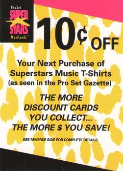 1991 Pro Set SuperStars MusiCards - This Beats Stamp Collecting, Dudes! (10-Cent Coupons) #NNO This Beats Stamp Collecting, Dudes! (10-Cent Coupon) Front