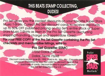 1991 Pro Set SuperStars MusiCards - This Beats Stamp Collecting, Dudes! (10-Cent Coupons) #NNO This Beats Stamp Collecting, Dudes! (10-Cent Coupon) Back