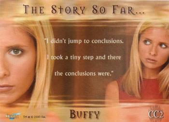 2001 Ikon Collectables Buffy The Vampire Slayer: The Story So Far - Case Toppers #CC2 Buffy Summers Back