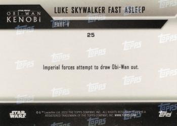 2022 Topps Now Star Wars: Obi-Wan Kenobi - Blue #25 Luke Skywalker Fast Asleep Back