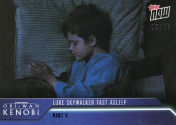 2022 Topps Now Star Wars: Obi-Wan Kenobi - Blue #25 Luke Skywalker Fast Asleep Front