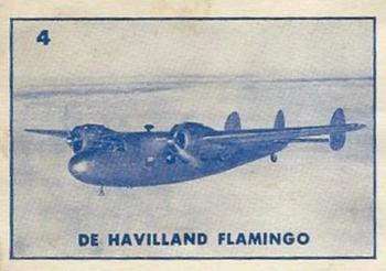 1942 Grolier Society Warplanes #4 De Havilland Flamingo Front