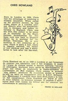 1959 Maple Leafs Gum Sax Set (V417) #13. CHRIS HOWLAND Back