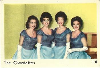 1959 Maple Leafs Gum Sax Set (V417) #14. THE CHORDETTES Front