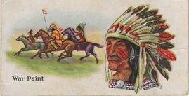 1925 Willards Chocolate Indians (V101) #4 War Paint Front