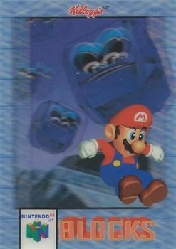 1996 Kellogg's Nintendo 64 Super Mario 64 3-D #NNO Blocks Front
