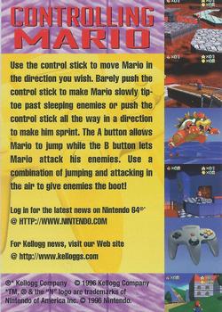 1996 Kellogg's Nintendo 64 Super Mario 64 3-D #NNO Mario Back