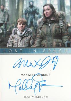 2022 Rittenhouse Lost in Space Seasons 2 & 3 - Dual Autographs #NNO Maxwell Jenkins / Molly Parker Front
