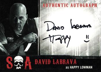 2015 Cryptozoic Sons of Anarchy Seasons 6-7 - Autographs #DL David Labrava Front